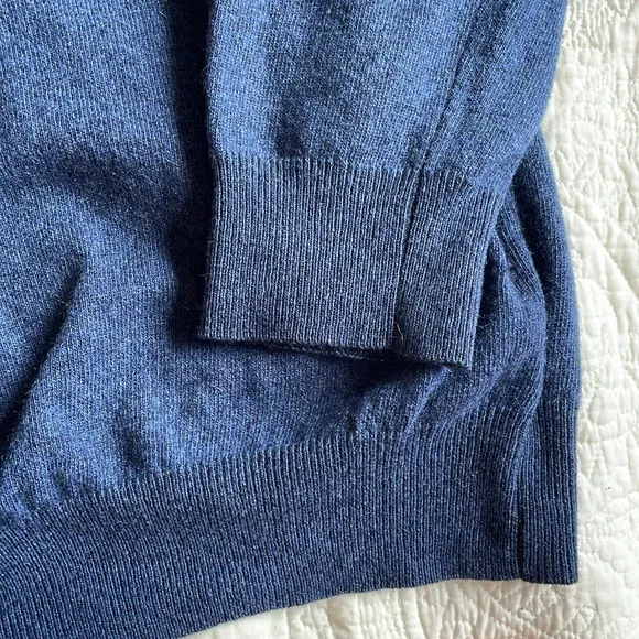 Mantovani Studio 100% Italian cashmere v neck sweater men’s large - Picture 4 of 7